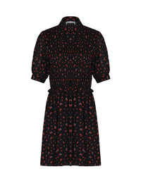 Mini robe polo - Black & Red