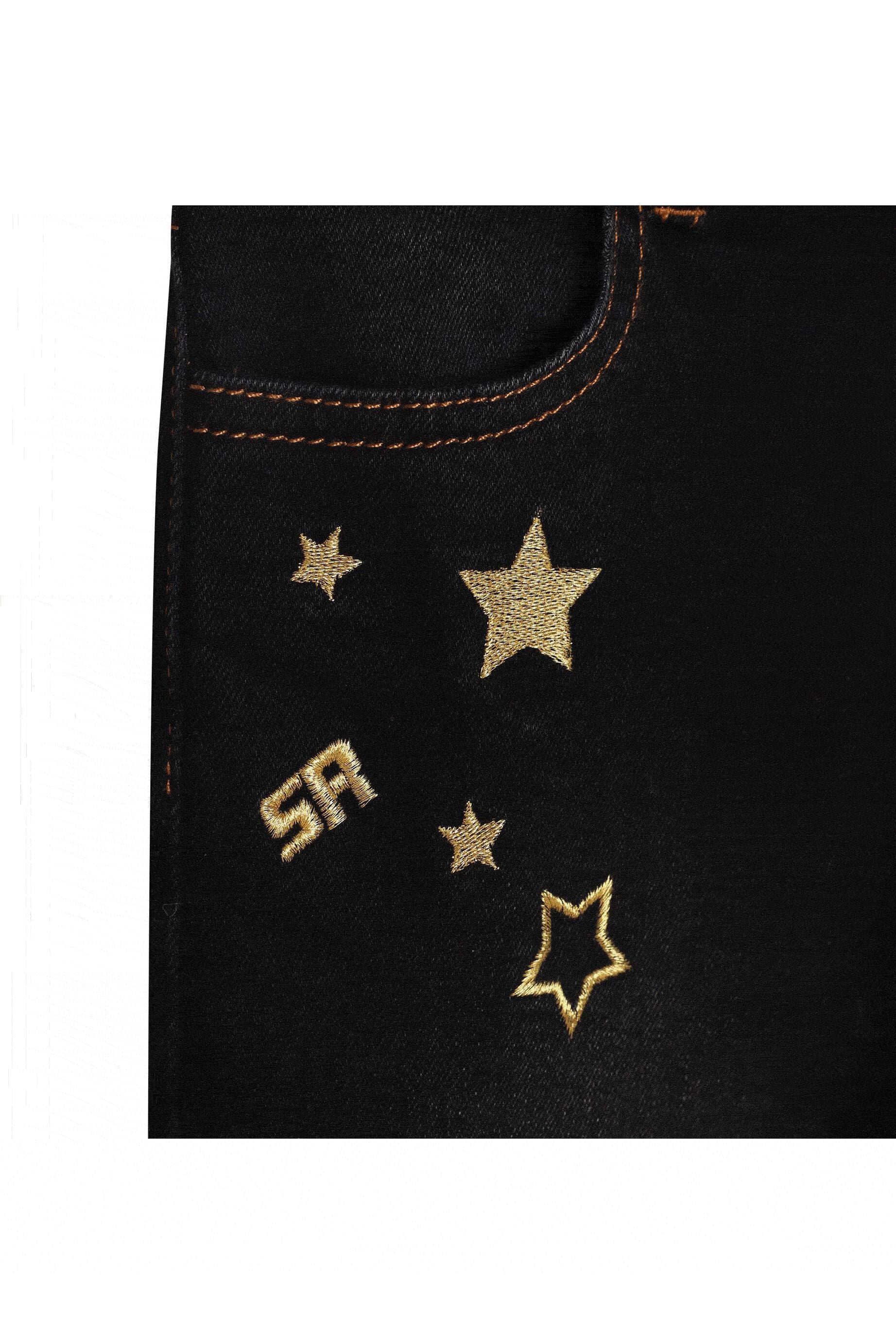 Pantalon droit en jean - Noir