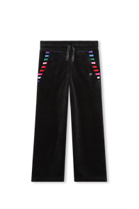 Pantalon effet peau de pêche - Multicolor