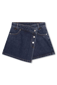 Jupe-short asymétrique en jean - Brut