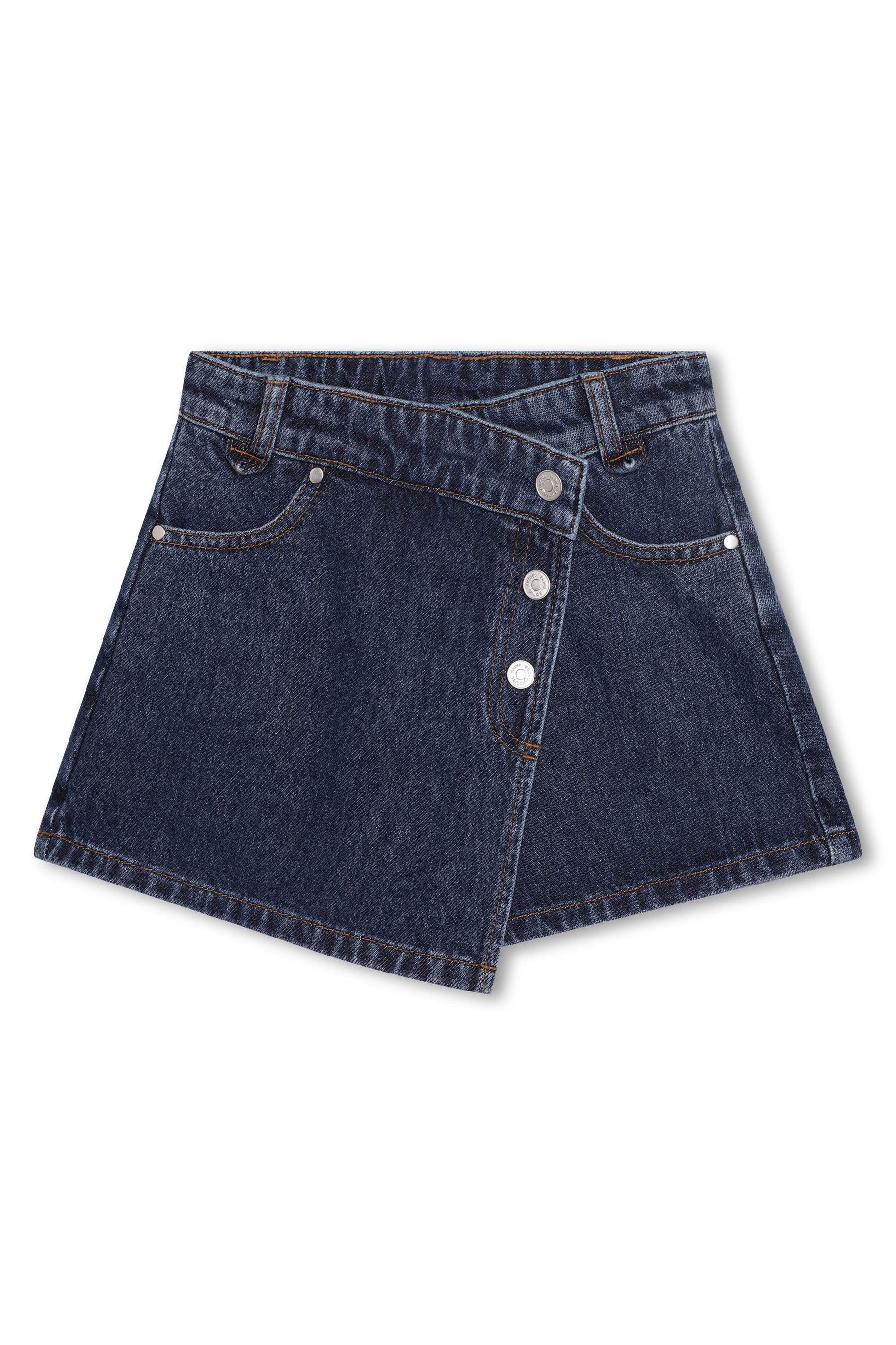 Jupe-short asymétrique en jean - Brut