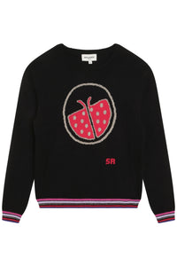 Pull en tricot place etoile - Noir