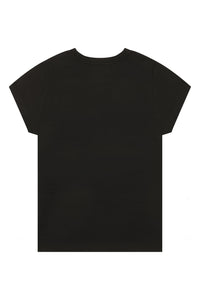 T-shirt logo Sonia Rykiel à strass - Noir