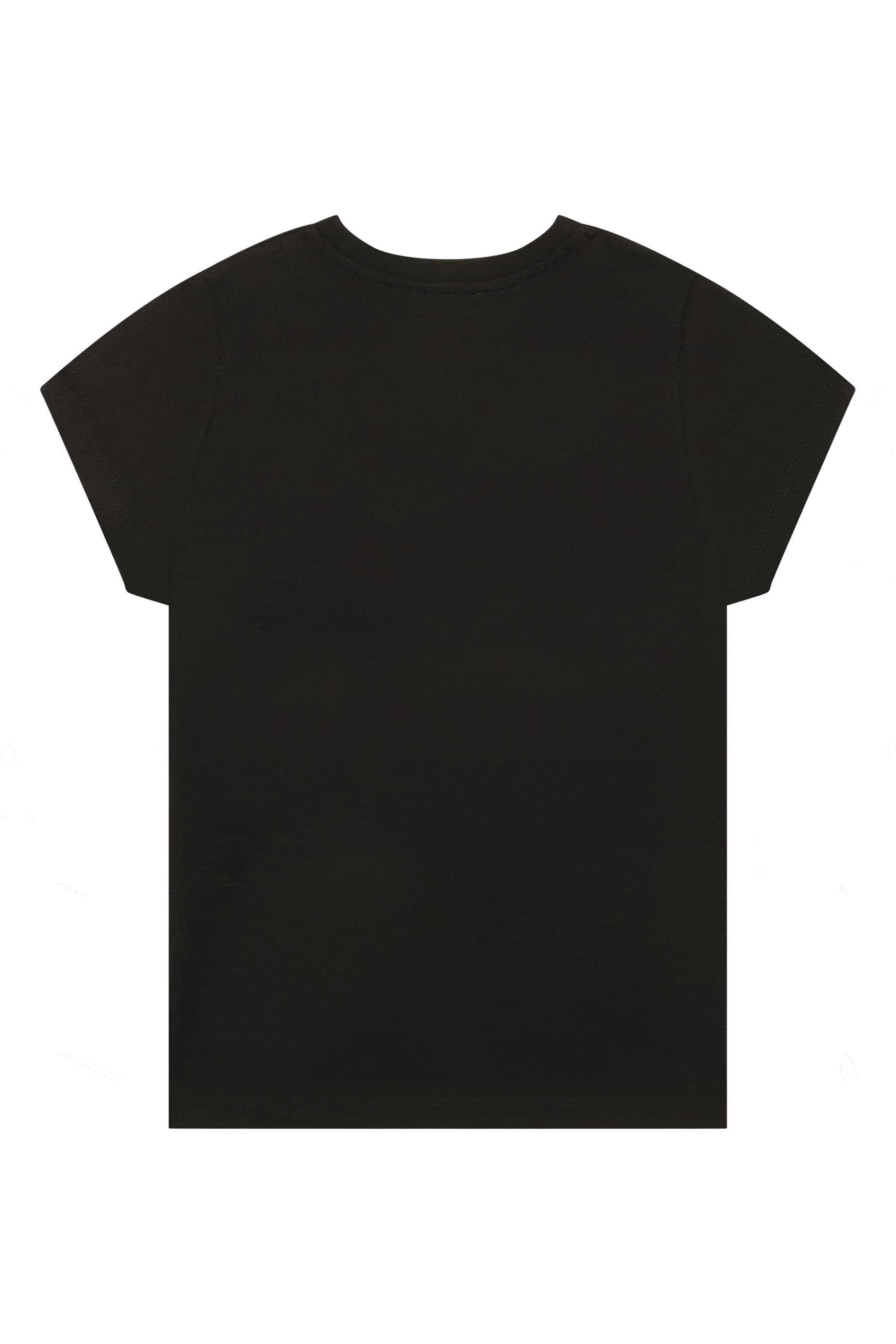 T-shirt logo Sonia Rykiel à strass - Noir
