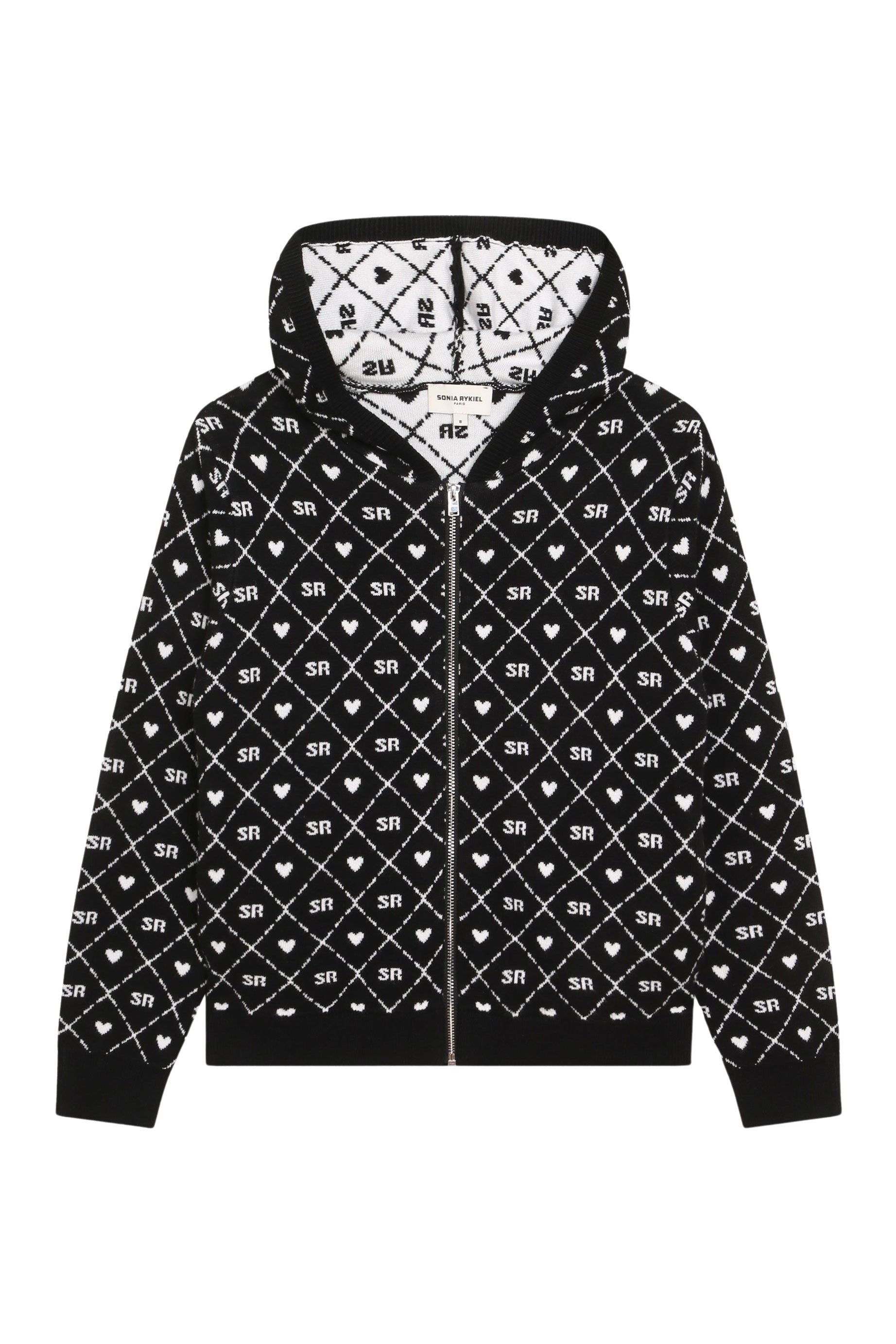 Cardigan à capuche - Noir