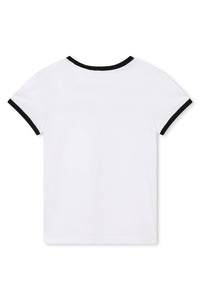 T-shirt à encolure ronde et manches courtes - Blanc