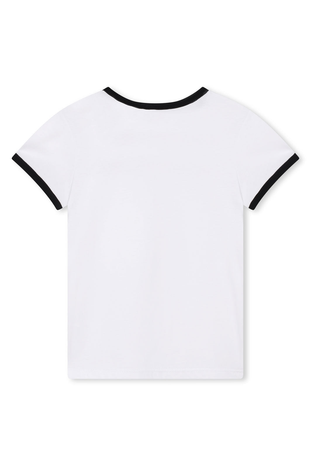 T-shirt à encolure ronde et manches courtes - Blanc