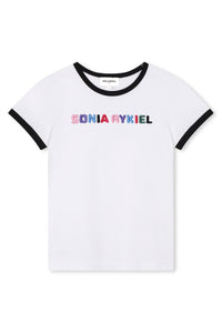 T-shirt à encolure ronde et manches courtes - Blanc