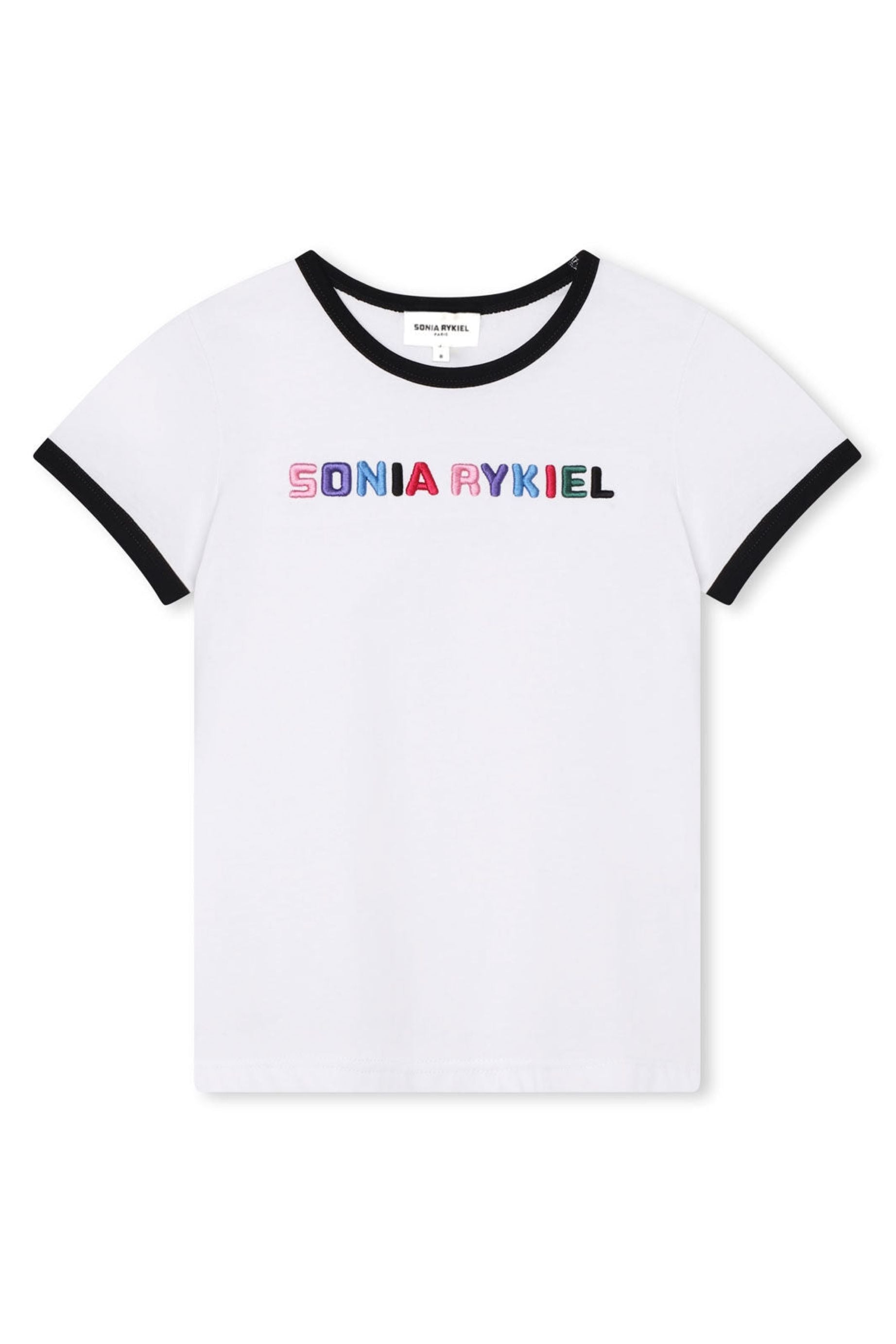 T-shirt à encolure ronde et manches courtes - Blanc