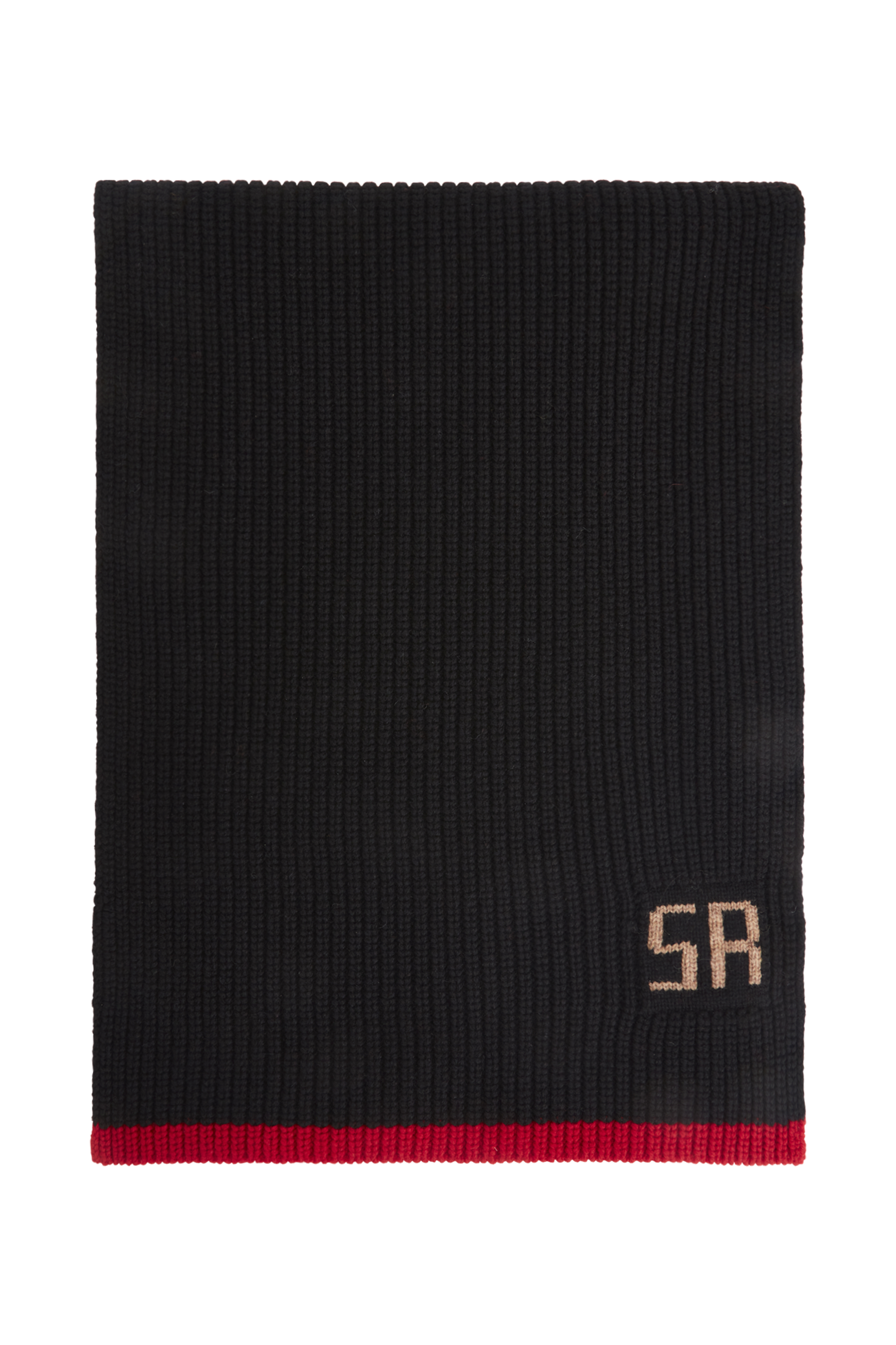 Echarpe longue en laine - Noir