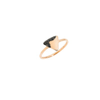 Precious Tag rose gold & diamonds Ring - Rose Gold