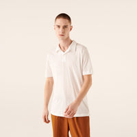 Polo fin décontracté - White