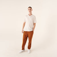 Polo fin décontracté - White