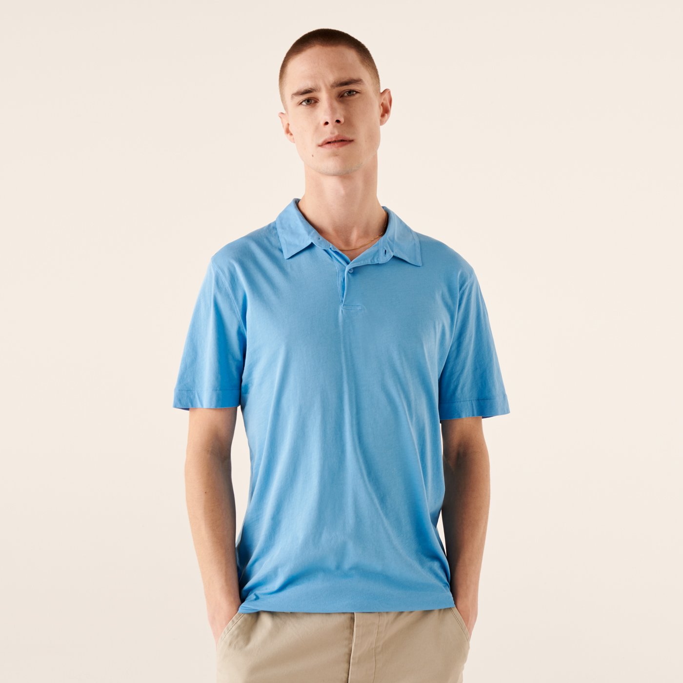 Polo fin décontracté - Blue Lagoon
