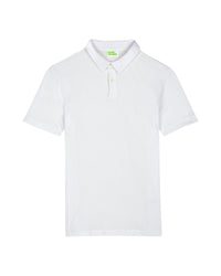 Polo fin décontracté - White