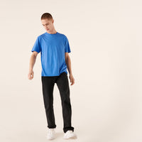 T-shirt à col rond droit - Denim Blue