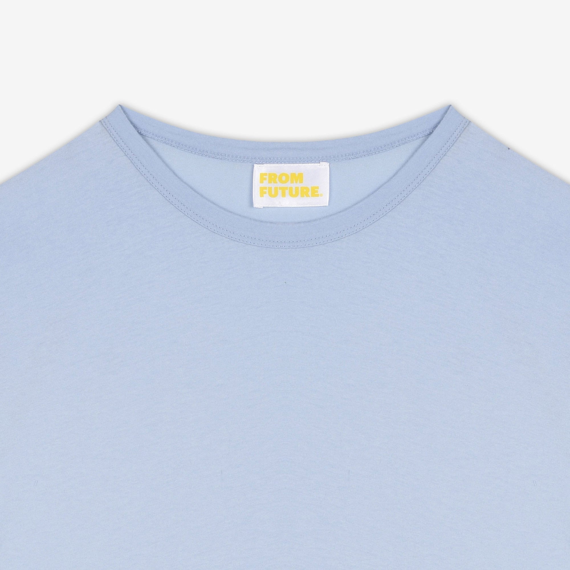 T-shirt à col rond droit - Blue Sky