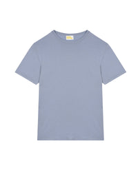 T-shirt à col rond droit - Blue-Gray