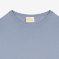 T-shirt à col rond droit - Blue-Gray