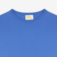 T-shirt à col rond droit - Denim Blue