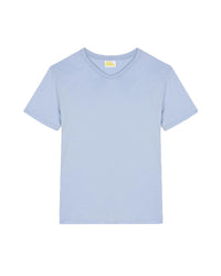 T-shirt à col V droit - Blue Sky