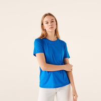 T-shirt droit Supima à col rond - Blue Sky