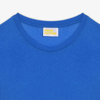T-shirt droit Supima à col rond - Blue Sky