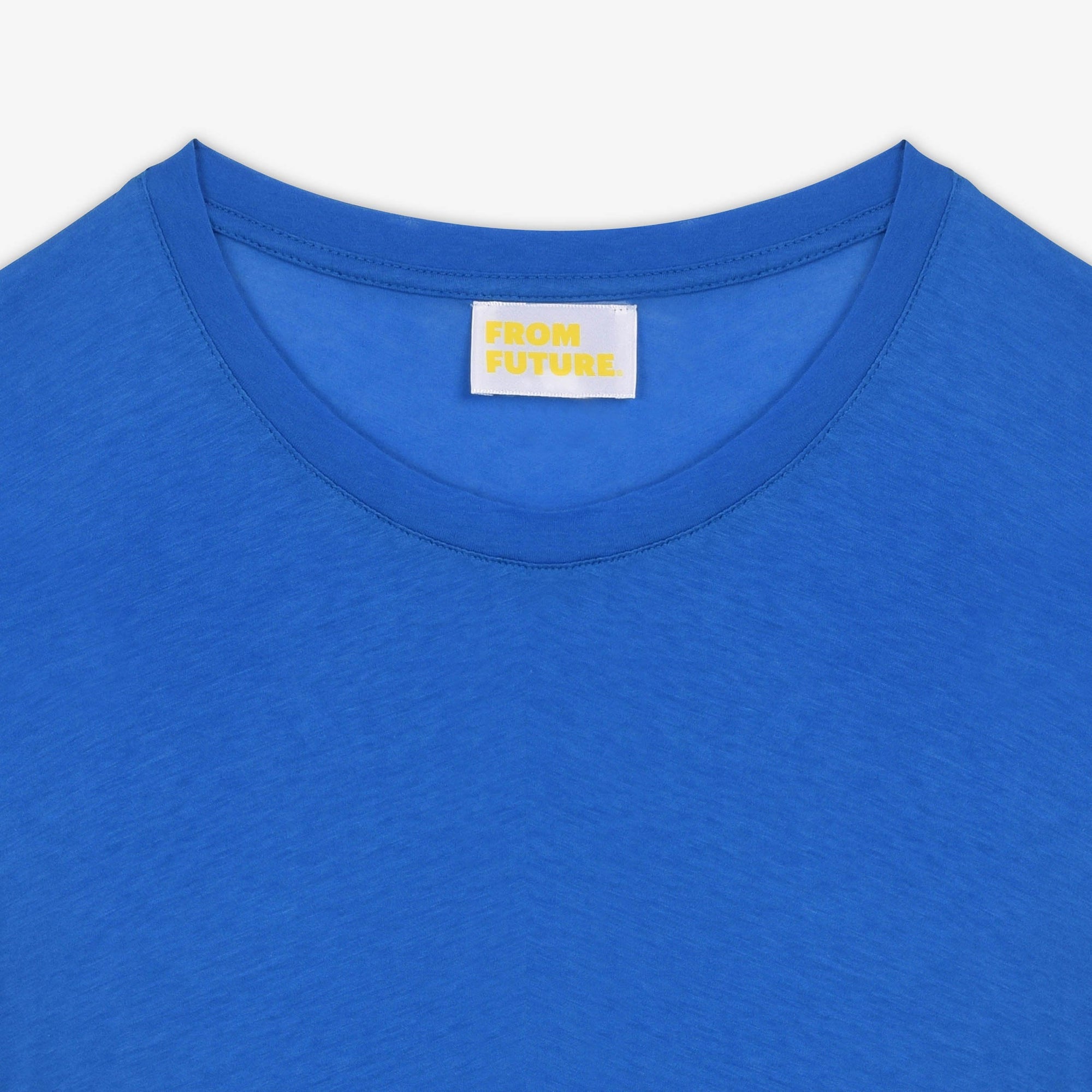 T-shirt droit Supima à col rond - Blue Sky