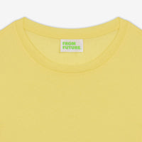 T-shirt droit Supima à col rond - Light Yellow