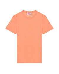 T-shirt droit Supima à col rond - Neon Orange
