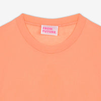 T-shirt droit Supima à col rond - Neon Orange
