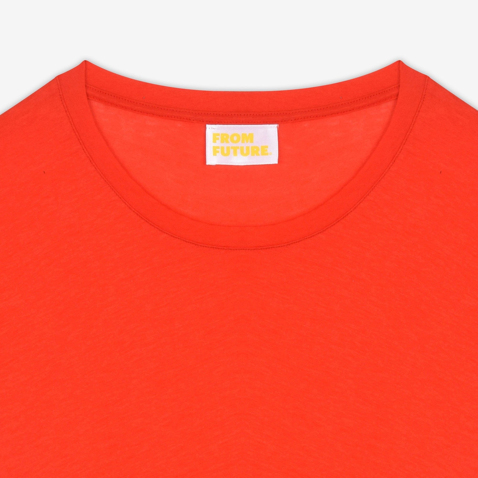 T-shirt droit Supima à col rond - Summer Red