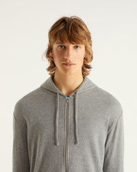 Hoodie zippé - Dark Heather Gray