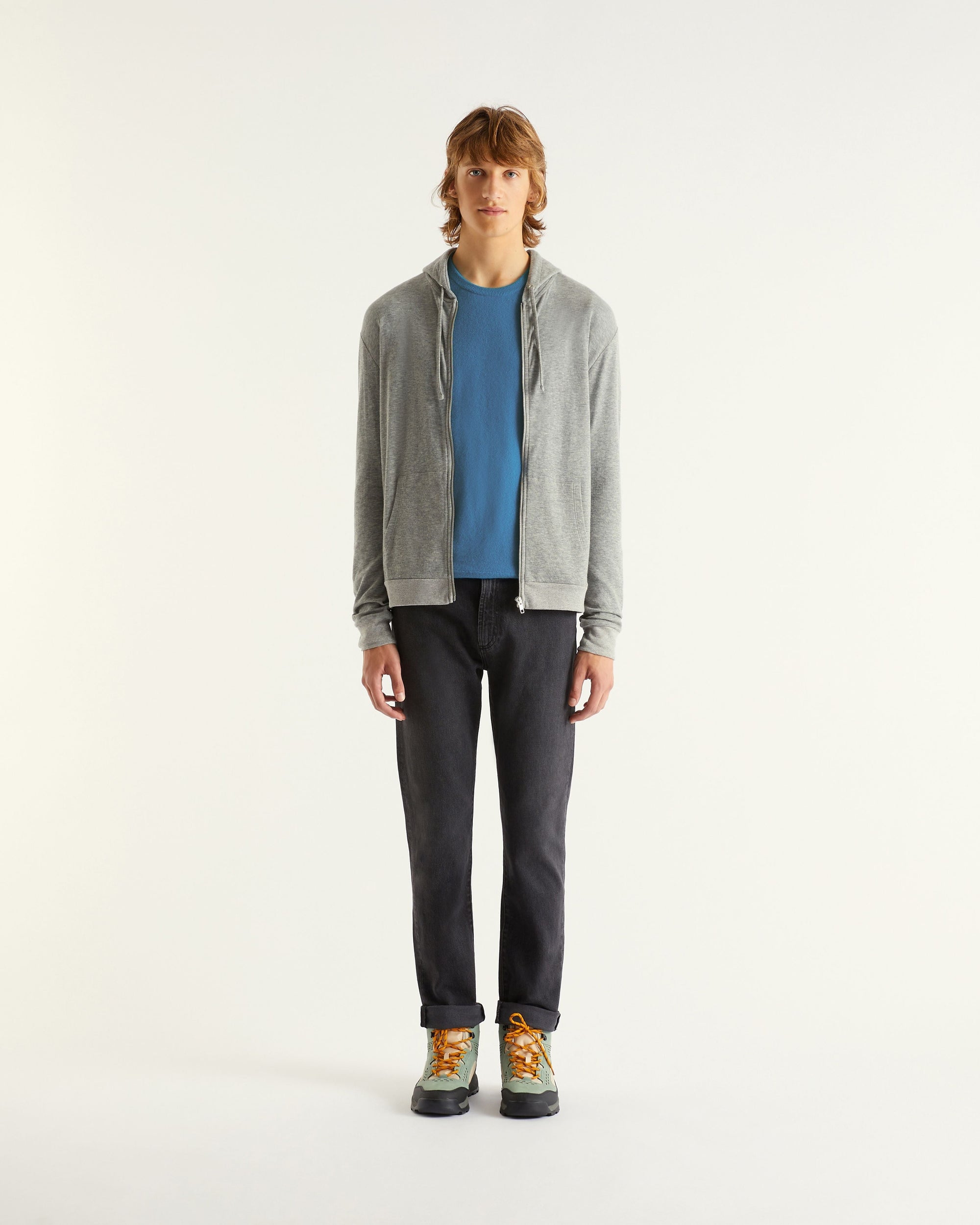 Hoodie zippé - Dark Heather Gray