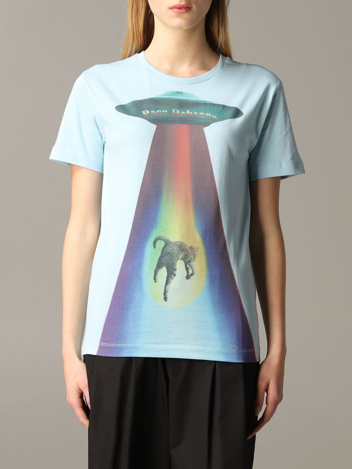 T-shirt à imprimé ovni - Blue Multico