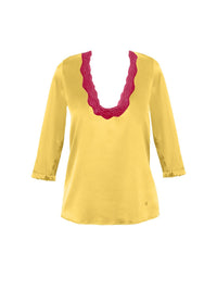 Blouse Les intemporels en soie - Gold & Rubis