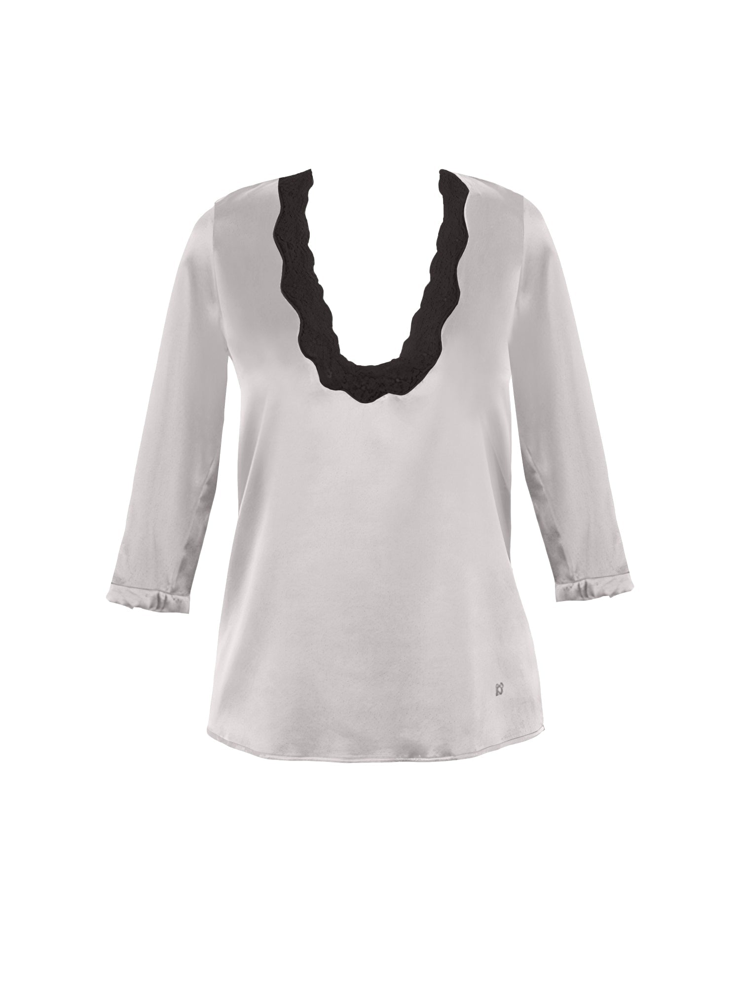 Blouse Les intemporels en soie - Twilight & Noir