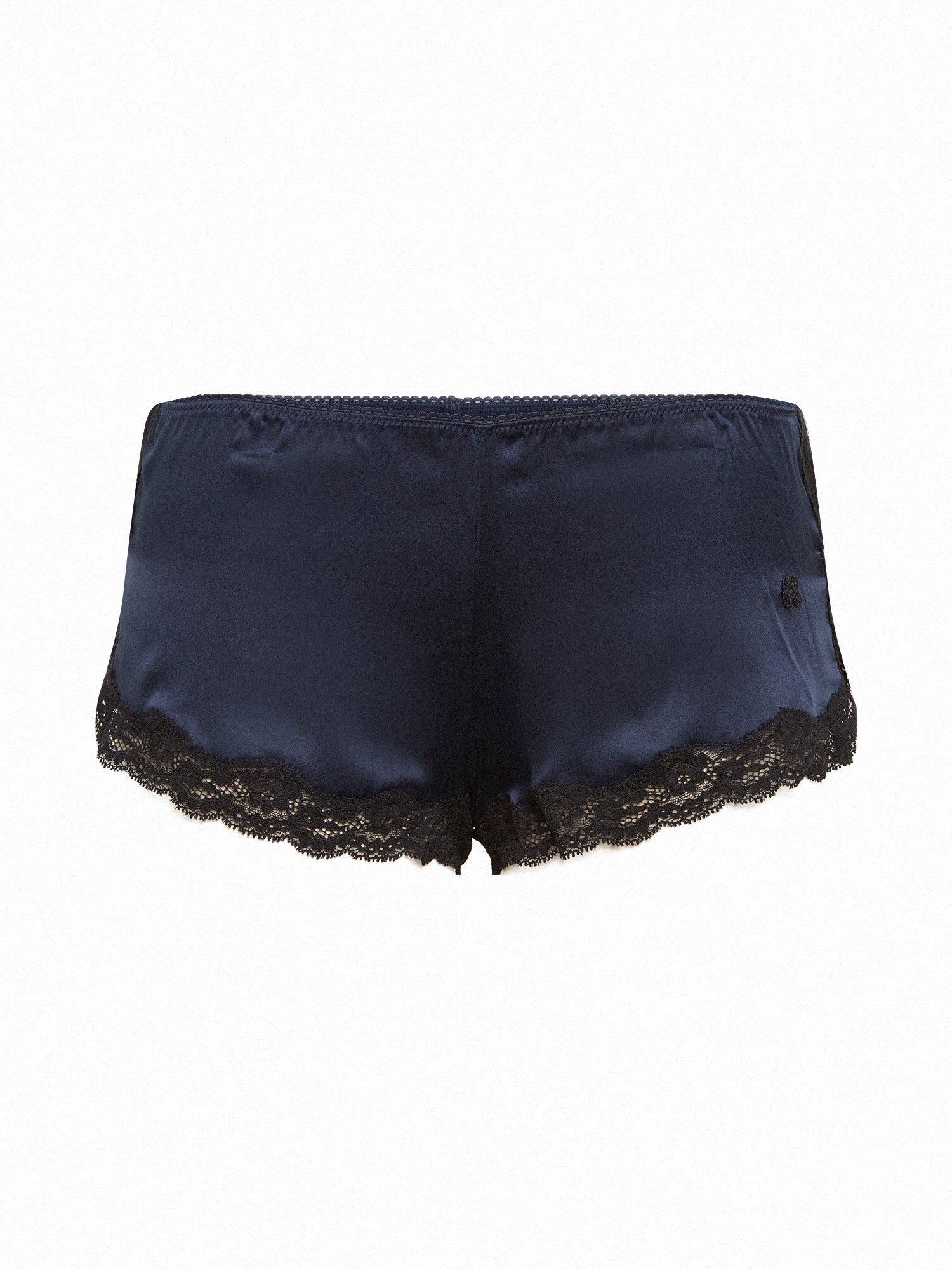 Shorts court Les intemporels en soie - Océan & Noir