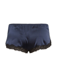 Shorts court Les intemporels en soie - Océan & Noir