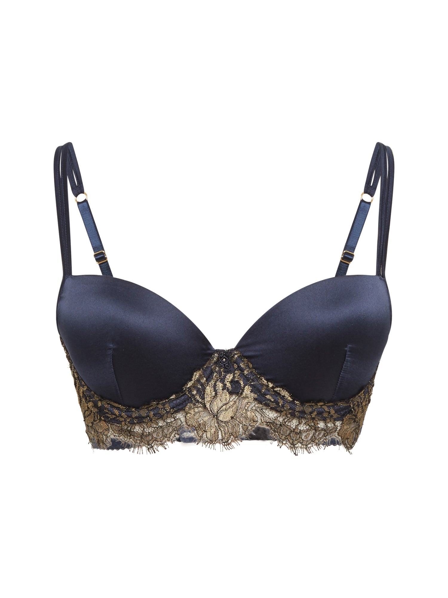 Soutien-Gorge push-up Splendide en soie - Océan & Or