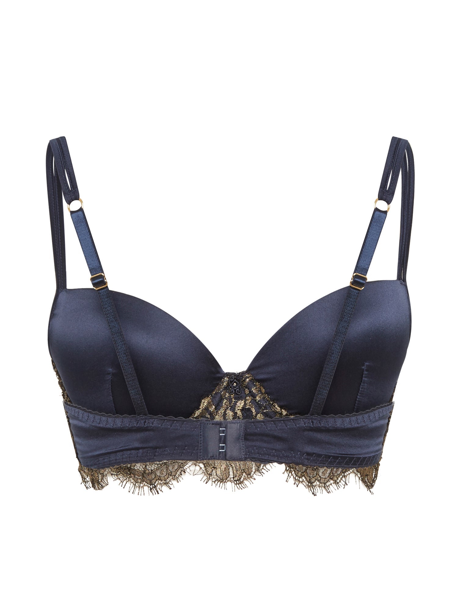 Soutien-Gorge push-up Splendide en soie - Océan & Or