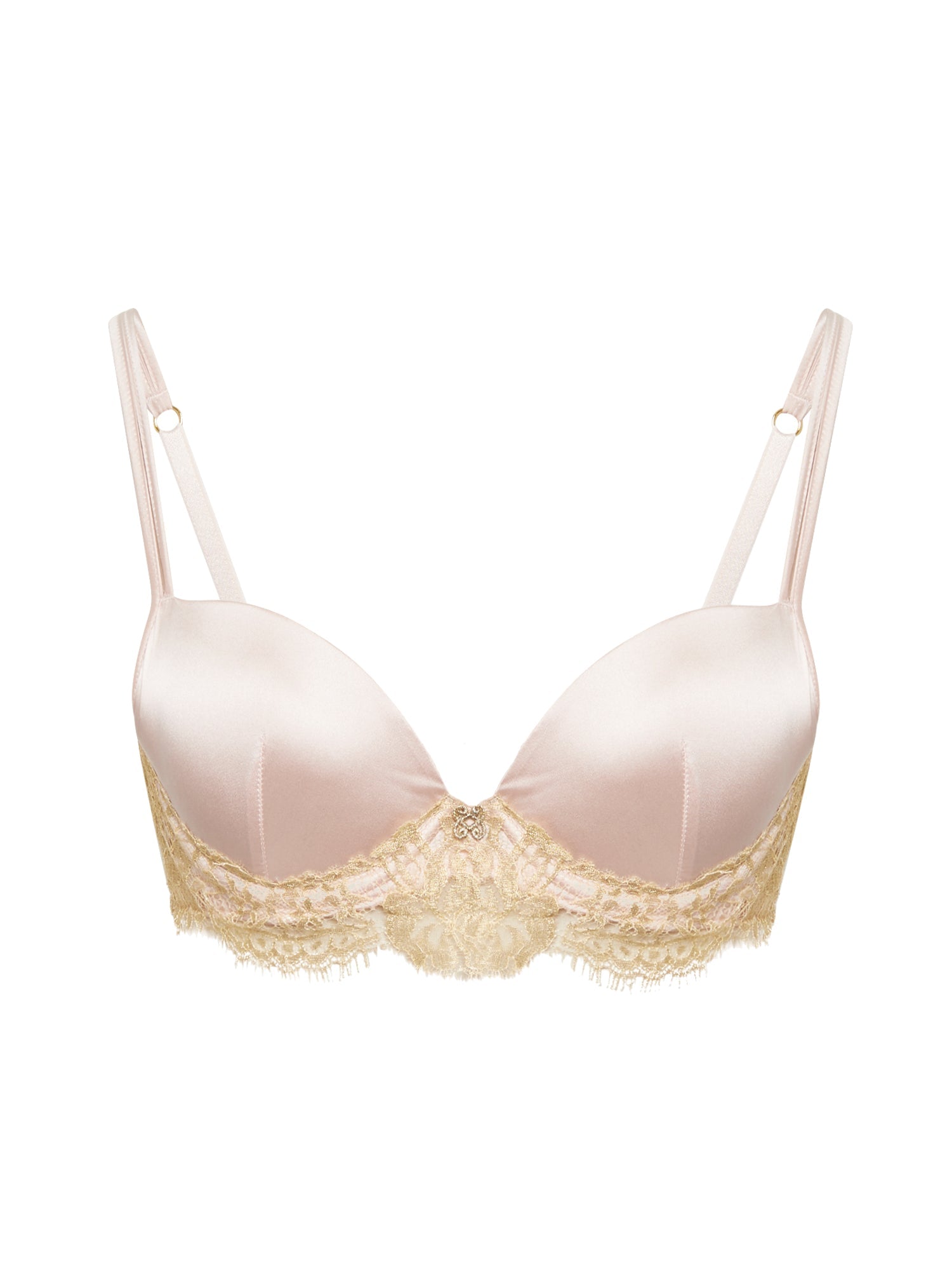 Soutien-Gorge push-up Splendide en soie - Poudre & Or