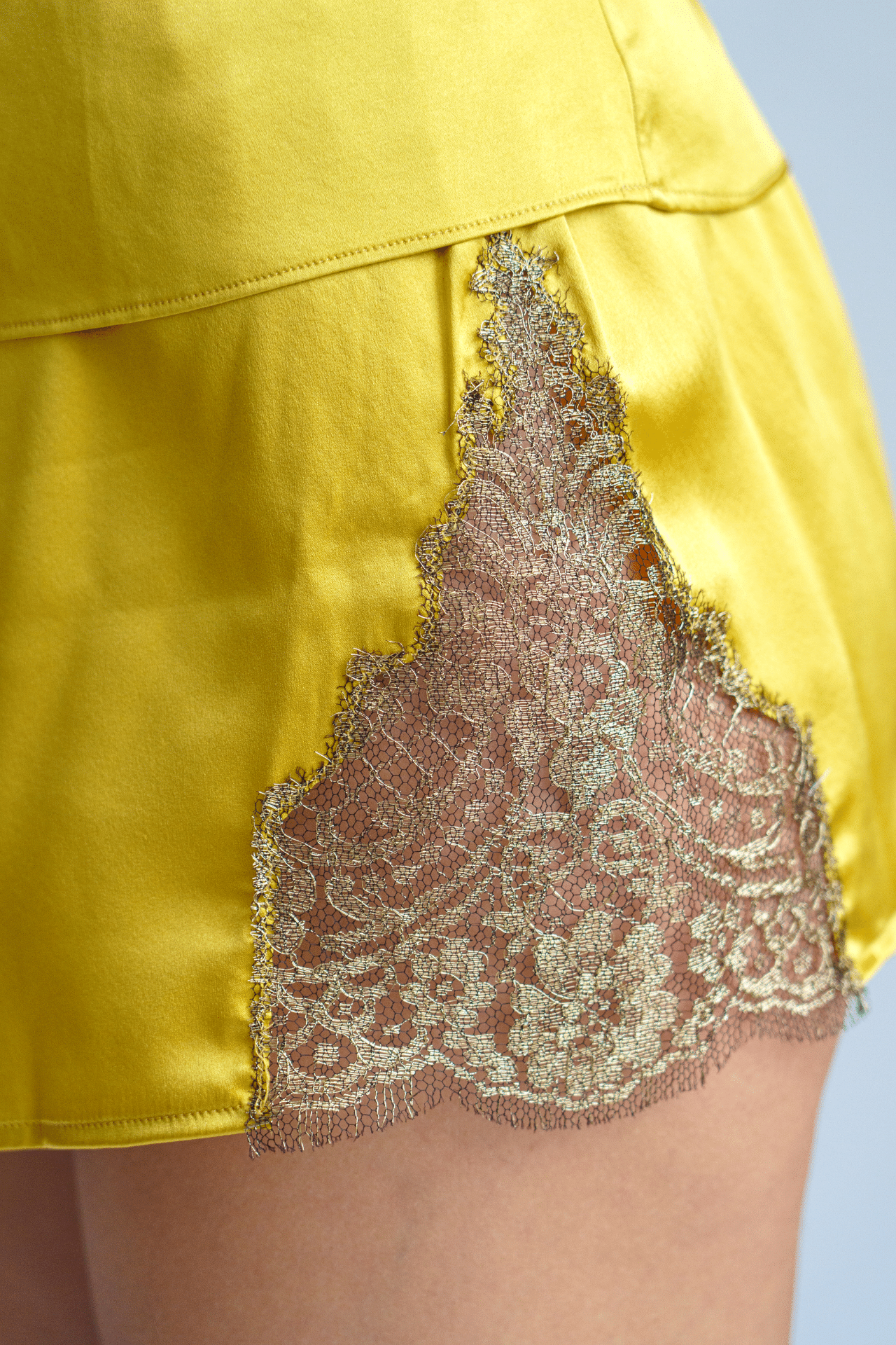 Boxer short Opéra en soie - Or