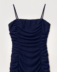 Robe courte Joya métallique - Navy