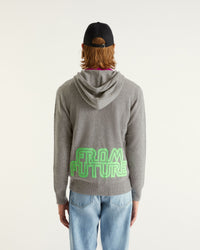 Hoodie zippé en cachemire - Dark Heather Gray