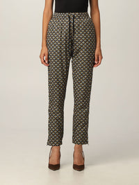 Pantalon de jogging à motif graphique - Navy Feminin 70'S
