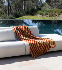 Drap de plage - Brique Et Beige
