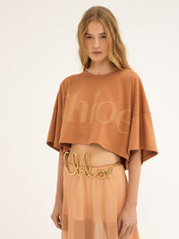 T-shirt court ample - Orange Rust