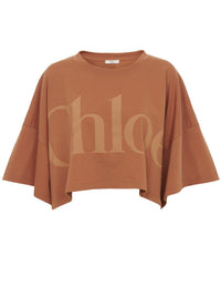 T-shirt court ample - Orange Rust