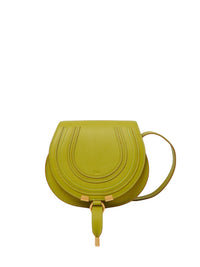 Petit sac porté épaule Marcie en cuir - Light Olive